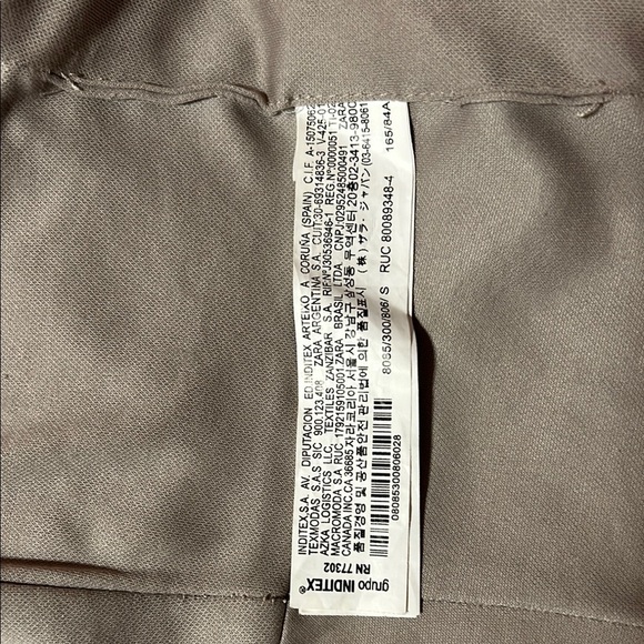 Zara Tan Bustier Crop Top Fitted Style - Picture 6 of 7